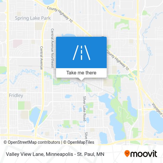 Valley View Lane map