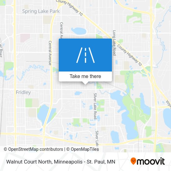Mapa de Walnut Court North