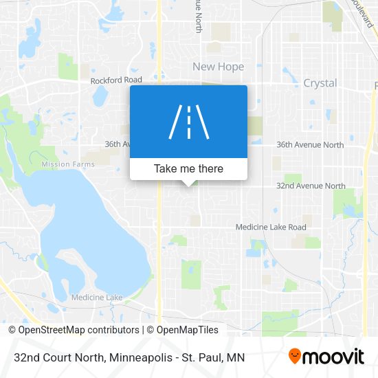 32nd Court North map