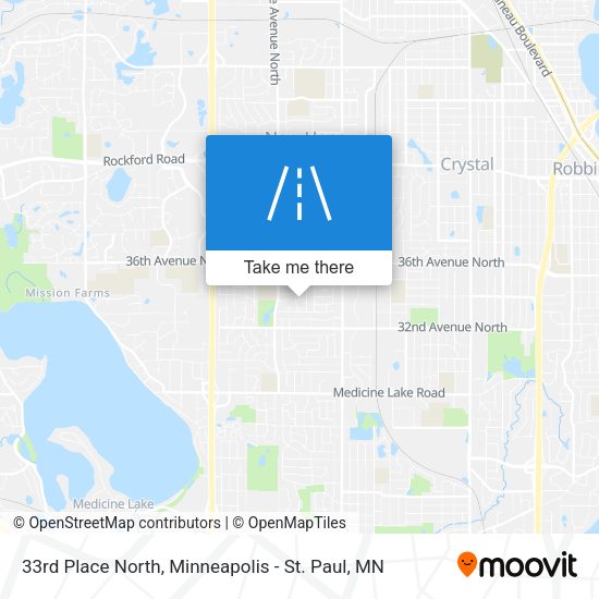 Mapa de 33rd Place North