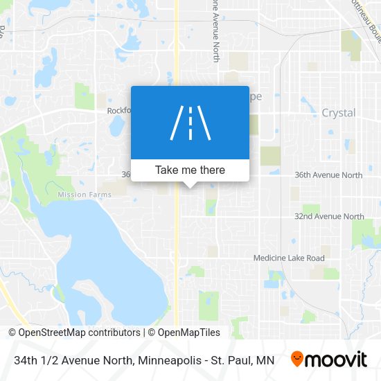 Mapa de 34th 1/2 Avenue North