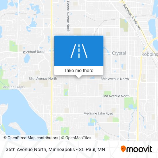 36th Avenue North map