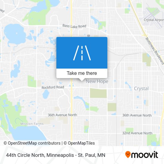 44th Circle North map