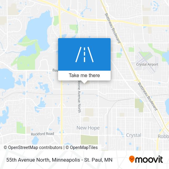 55th Avenue North map