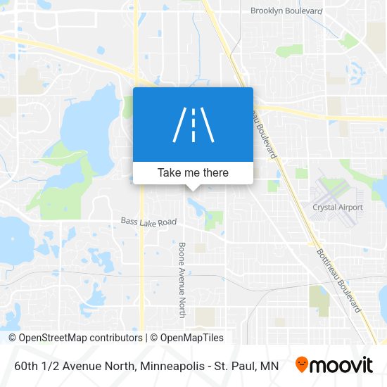 Mapa de 60th 1/2 Avenue North