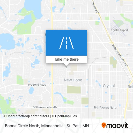 Mapa de Boone Circle North