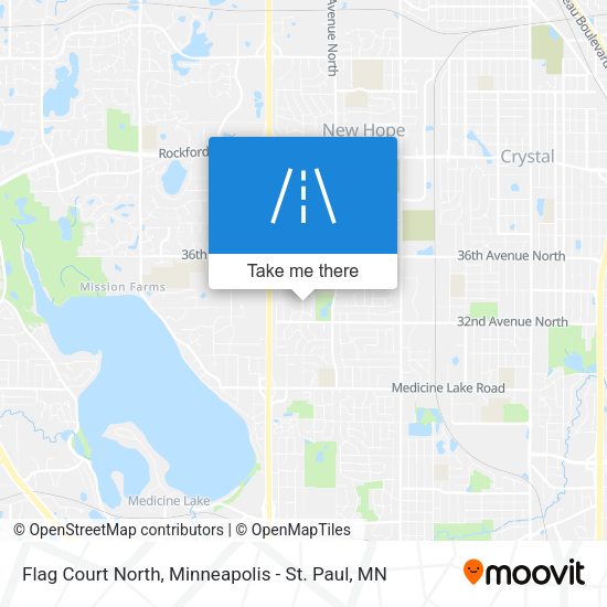 Mapa de Flag Court North
