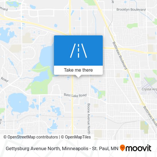 Mapa de Gettysburg Avenue North