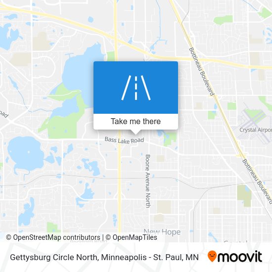 Gettysburg Circle North map