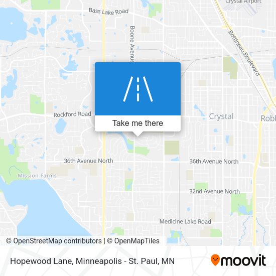 Hopewood Lane map
