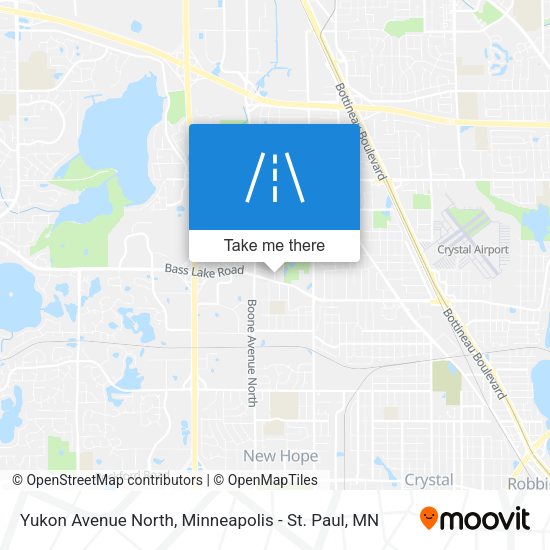 Yukon Avenue North map