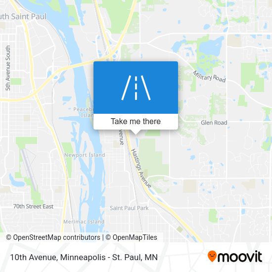 10th Avenue map
