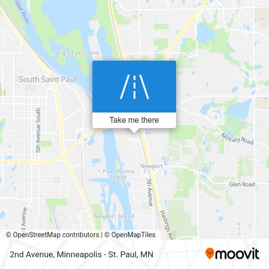 Mapa de 2nd Avenue
