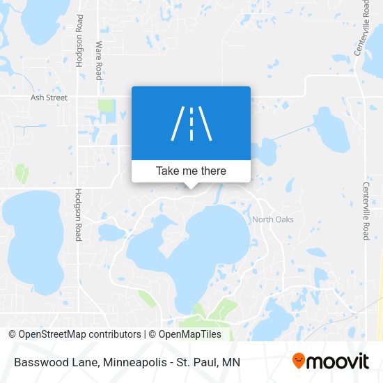 Basswood Lane map