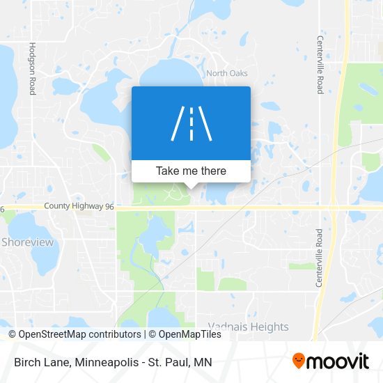 Birch Lane map