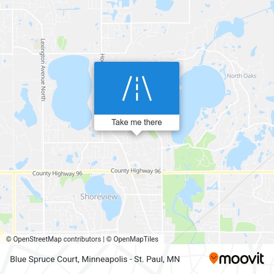 Blue Spruce Court map