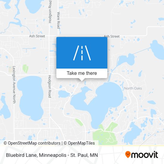 Bluebird Lane map