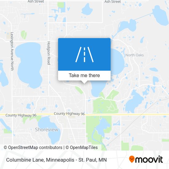 Columbine Lane map