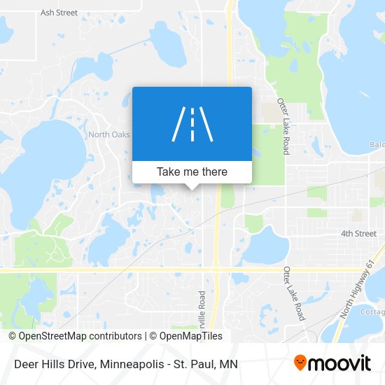 Deer Hills Drive map