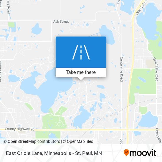 East Oriole Lane map