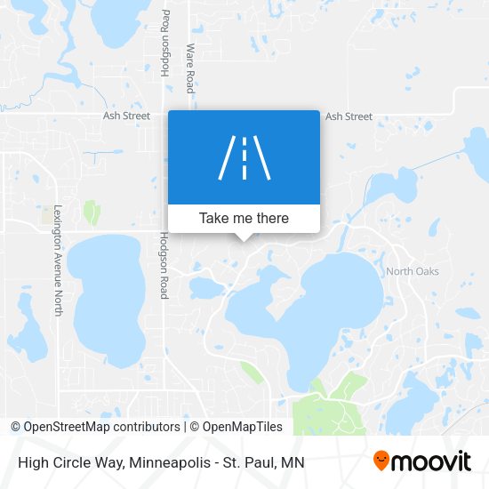 High Circle Way map