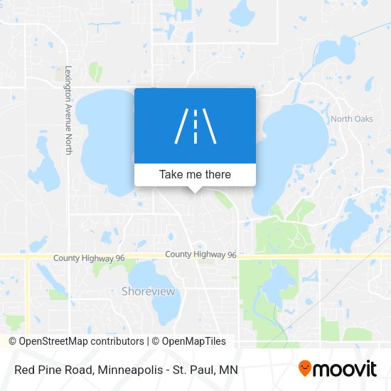 Red Pine Road map