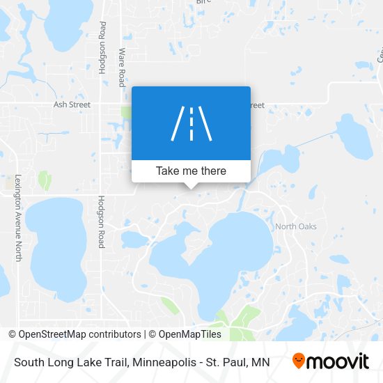 Mapa de South Long Lake Trail