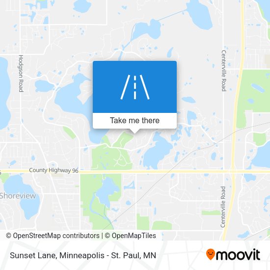 Sunset Lane map