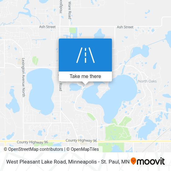West Pleasant Lake Road map