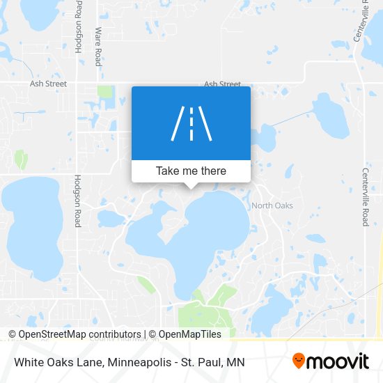 White Oaks Lane map