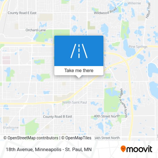 18th Avenue map