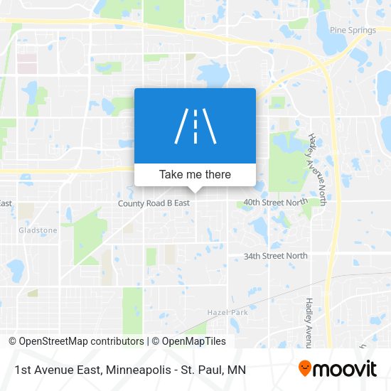 1st Avenue East map