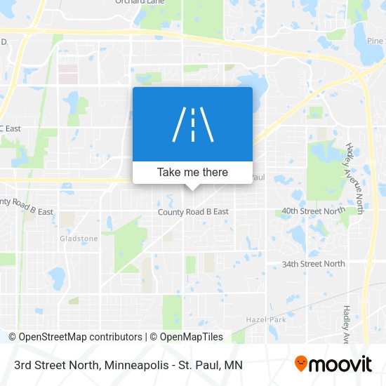 Mapa de 3rd Street North
