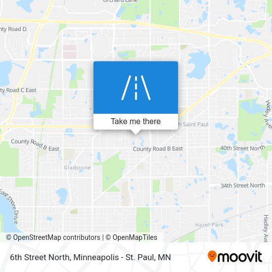 Mapa de 6th Street North