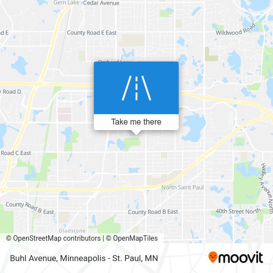 Buhl Avenue map