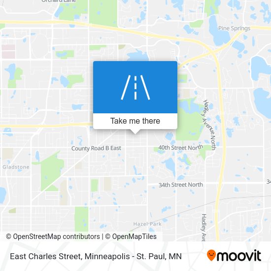 East Charles Street map