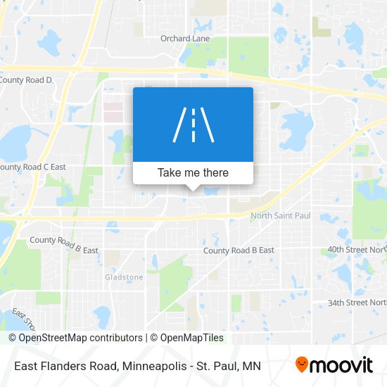 Mapa de East Flanders Road