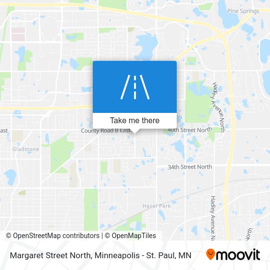 Mapa de Margaret Street North