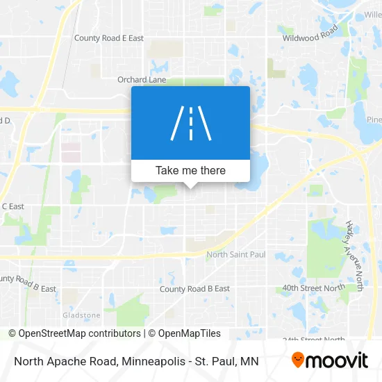 North Apache Road map