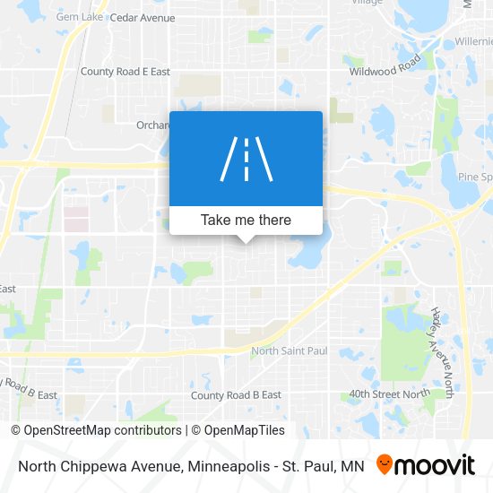 Mapa de North Chippewa Avenue
