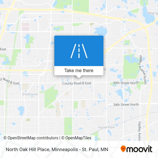 Mapa de North Oak Hill Place