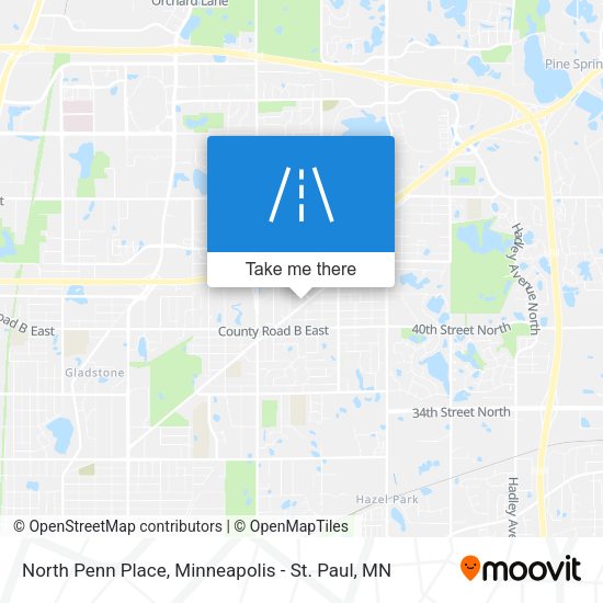 North Penn Place map