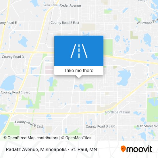 Radatz Avenue map