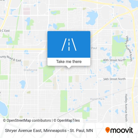 Mapa de Shryer Avenue East