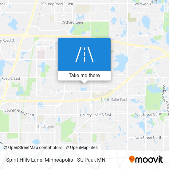 Spirit Hills Lane map