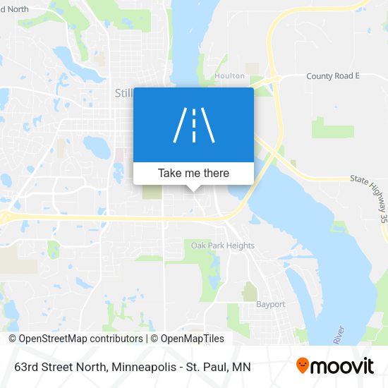 63rd Street North map
