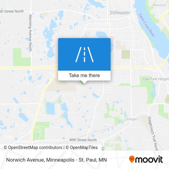 Norwich Avenue map