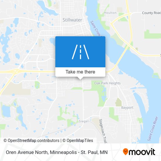 Oren Avenue North map
