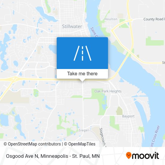 Osgood Ave N map