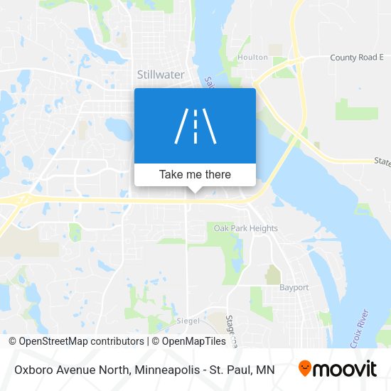 Oxboro Avenue North map